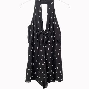 Lush Polka Dot Romper Sz M